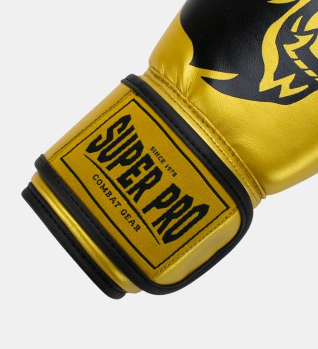 Guantes de boxeo Super Pro Talent Kids – Oro/Negro – Guantes de boxeo