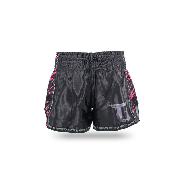 Pantaloncini Kickboxing Booster Combat Bambini – Nero/Rosa