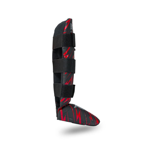 Booster Schienbeinschoner Combat Kinder – Schwarz/Rot