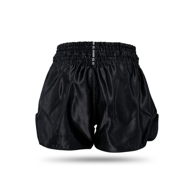 Shorts de kickboxing Booster Thunder – Noir/Blanc