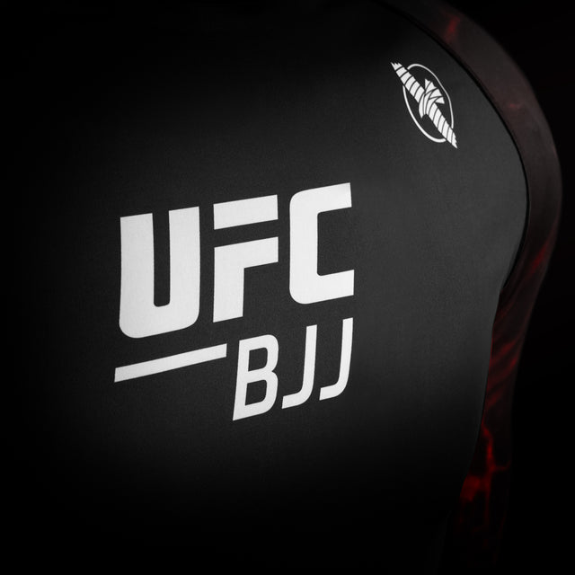 Rashguard Hayabusa x UFC BJJ Maniche Lunghe – Nero/Rosso