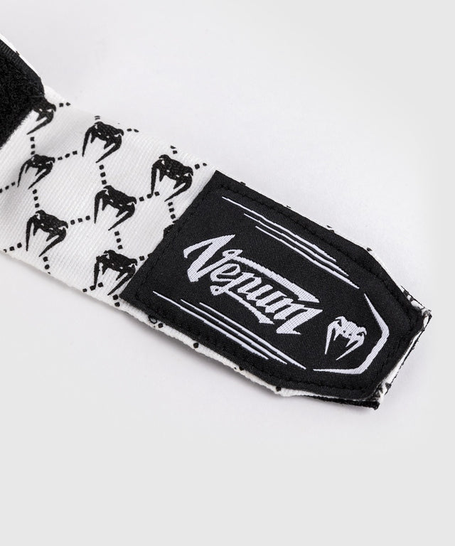 Bandes de boxe Venum Monogram – Blanc/Noir