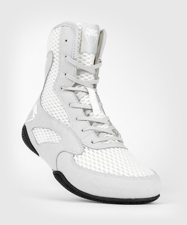 Chaussures de boxe Venum Contender – Blanc/Gris – Chaussures de boxe