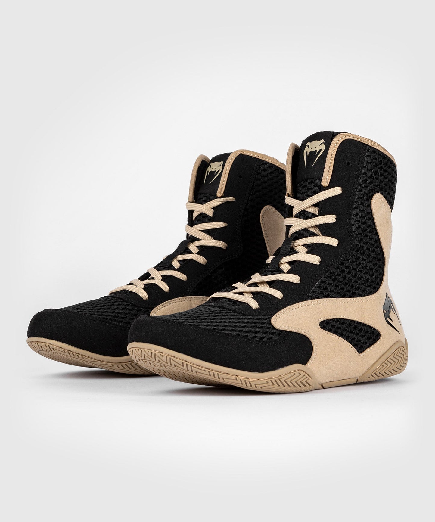 Venum Boksschoenen Contender - Zwart/Beige - Boksschoenen