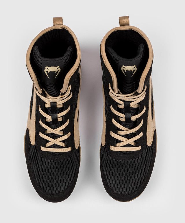 Chaussures de boxe Venum Contender – Noir/Beige – Chaussures de boxe