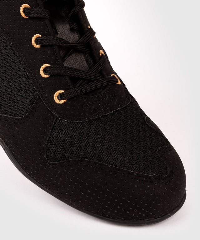 Venum Boxschuhe Elite – Schwarz/Bronze – Boxschuhe