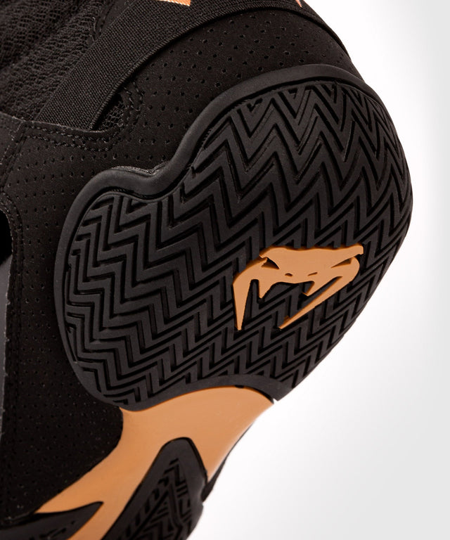 Venum Boxschuhe Elite – Schwarz/Bronze – Boxschuhe