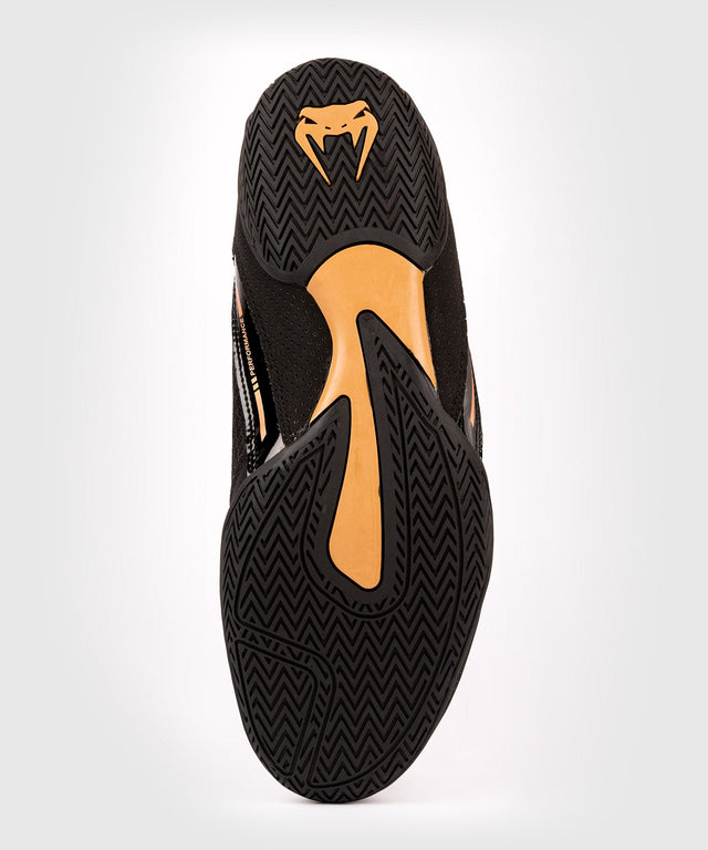 Venum Boxschuhe Elite – Schwarz/Bronze – Boxschuhe