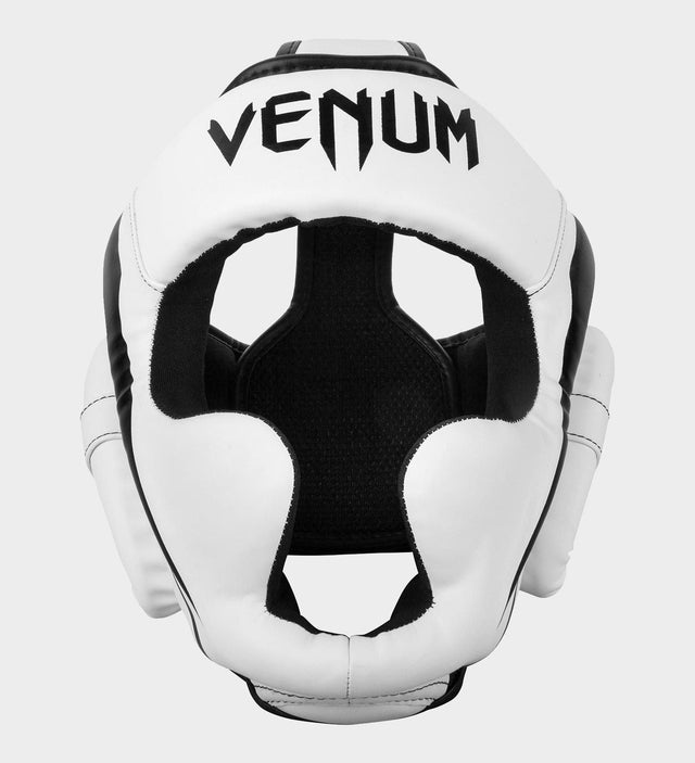 Venum Kopfschutz Elite – Weiß/Schwarz – Kopfschutz