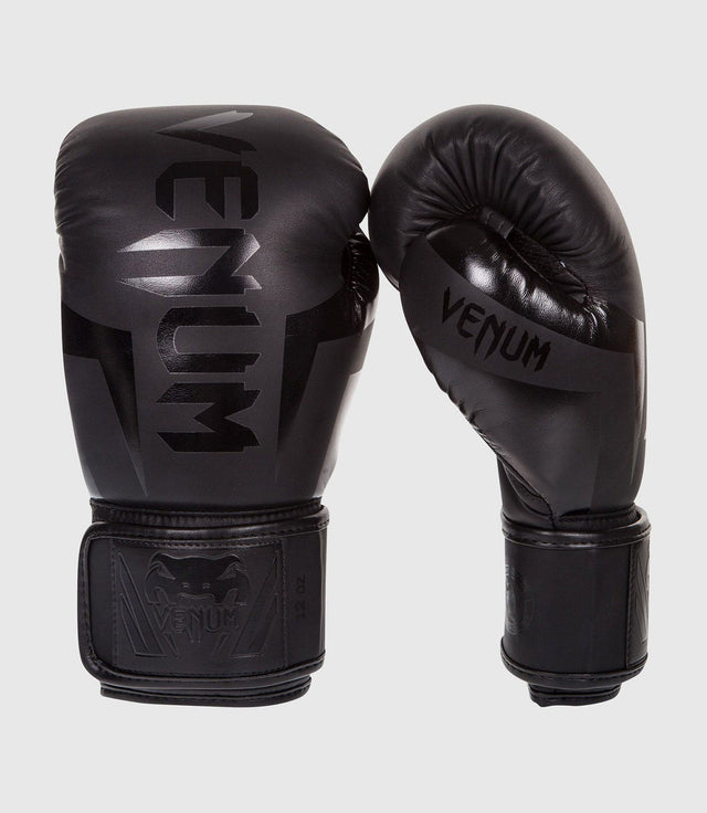 Venum Boxhandschuhe Elite – Schwarz/Schwarz – Boxhandschuhe