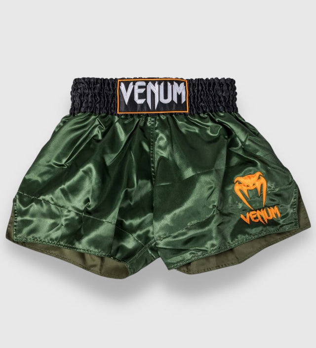 Shorts de kickboxing Venum Classic 2.0 – Vert/Noir/Or