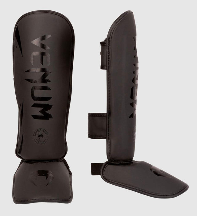 Paratibie da kickboxing Venum Challenger Kids – Nero – Paratibie