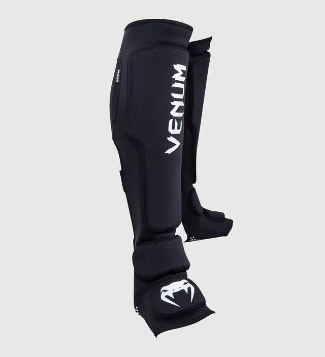 Venum Kickbox-Schienbeinschoner Kontact Evo – Schwarz/Weiß – Schienbeinschoner