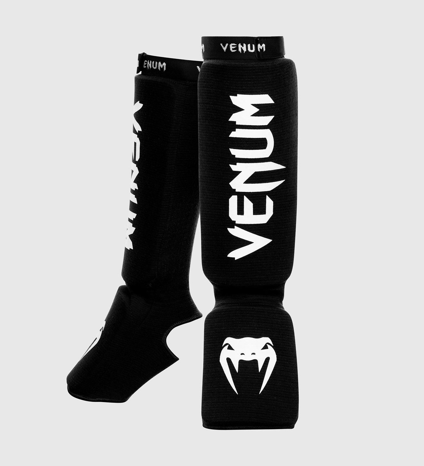 Venum Kickboks Scheenbeschermers Kontact - Zwart/Wit - Scheenbeschermers