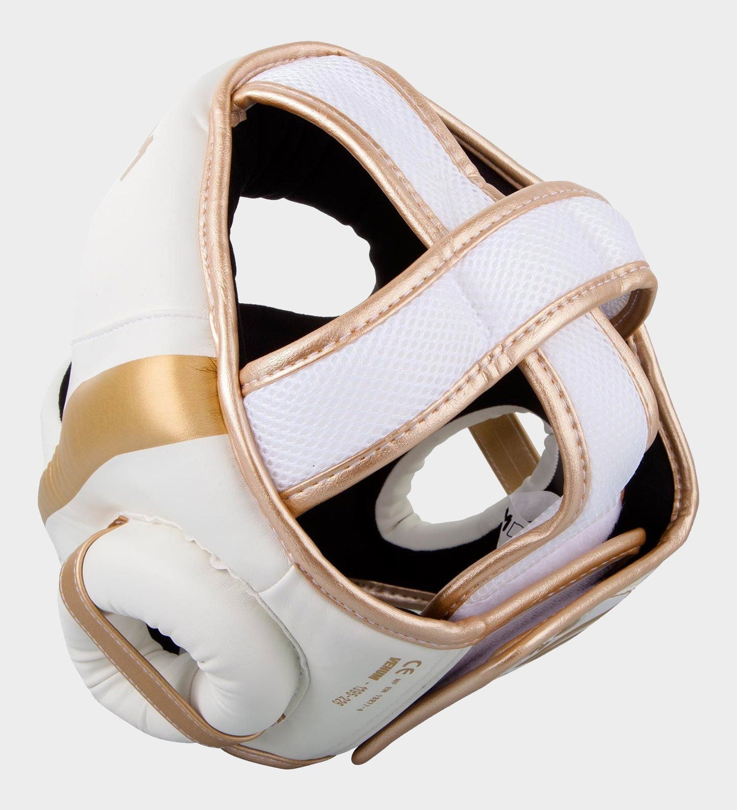 Casque de boxe Venum Elite - Blanc/Doré