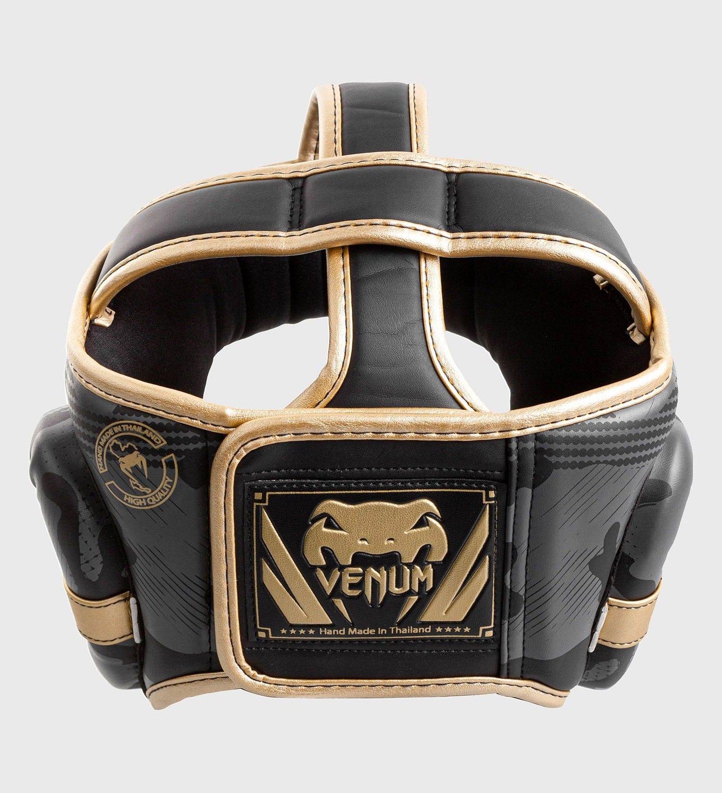 Casque de boxe Venum Elite - Dark Camo/Doré