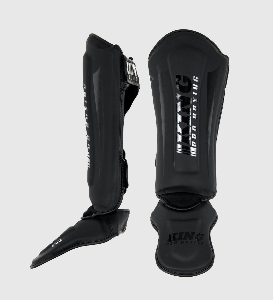 Protège-tibias King Pro Boxing Revo - Noir/Noir
