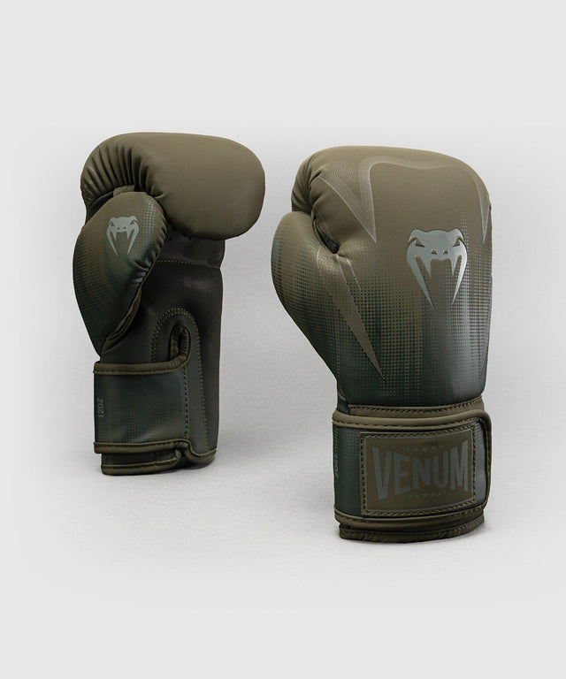 Guantes de boxeo Venum Stealth – Caqui/Verde oscuro