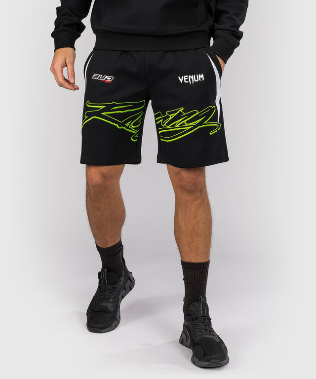 Pantalones de Venum x Bud Racing – Negro/Blanco/Verde lima