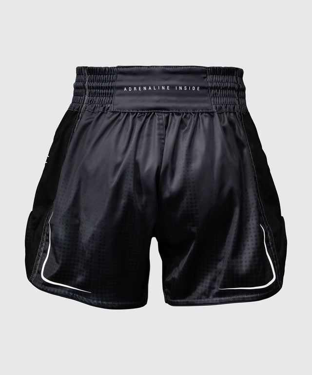 Venum Muay-Thai-Shorts Stealth – Schwarz/Weiß