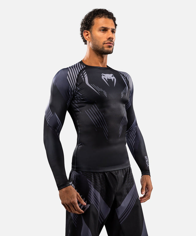 Venum Rashguard No-Gi 6.0 Long Sleeves – Black/Grey