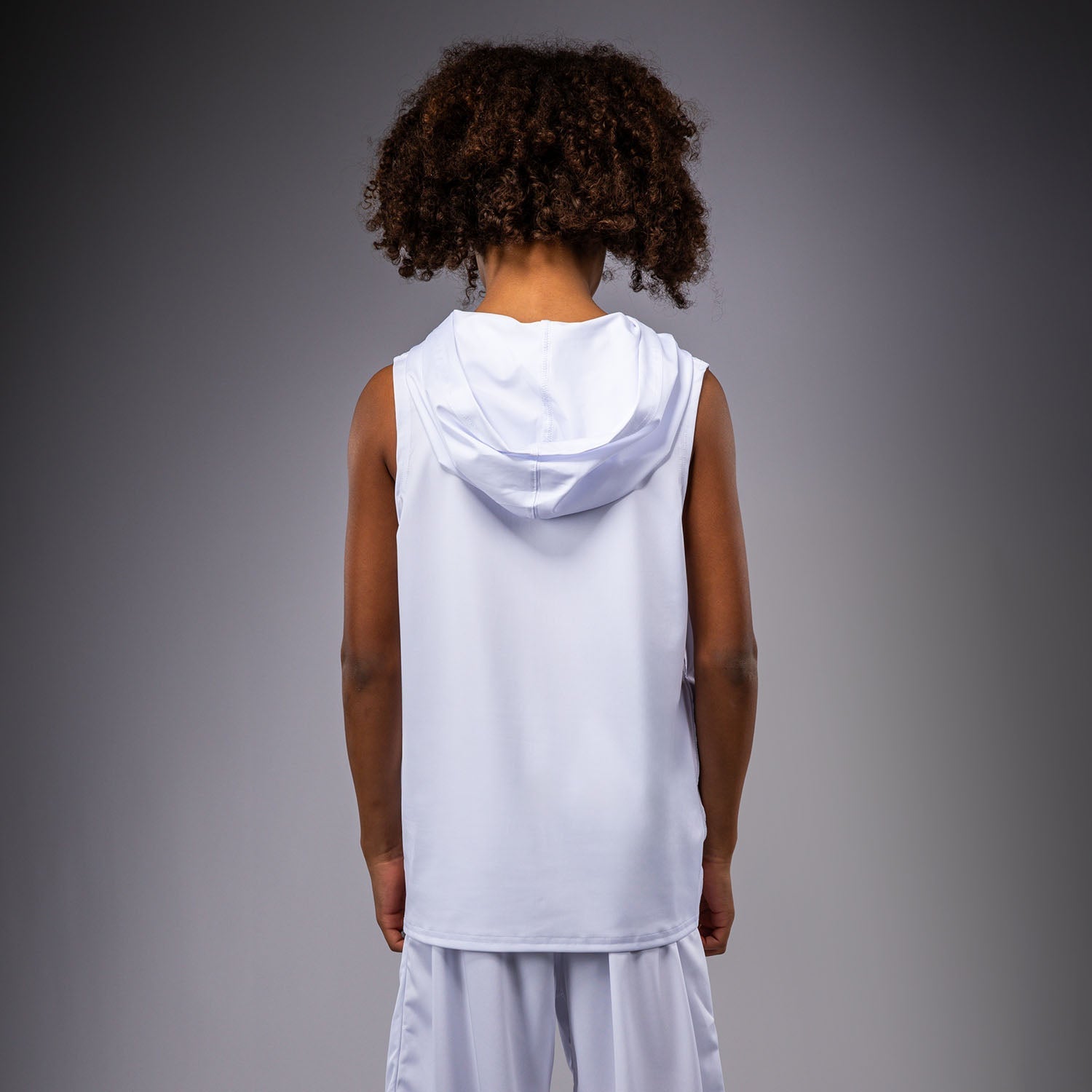 Venum Elite Hoodie Sleeveless Kids – White