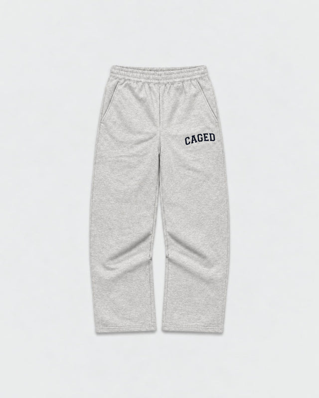 Pantalones de entrenamiento Caged Varsity – Gris Melange