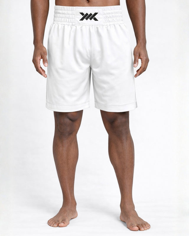 Shorts de boxe Caged Classic – Blanc