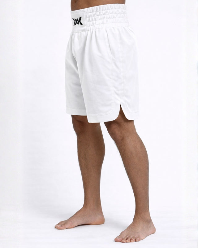 Shorts de boxe Caged Classic – Blanc