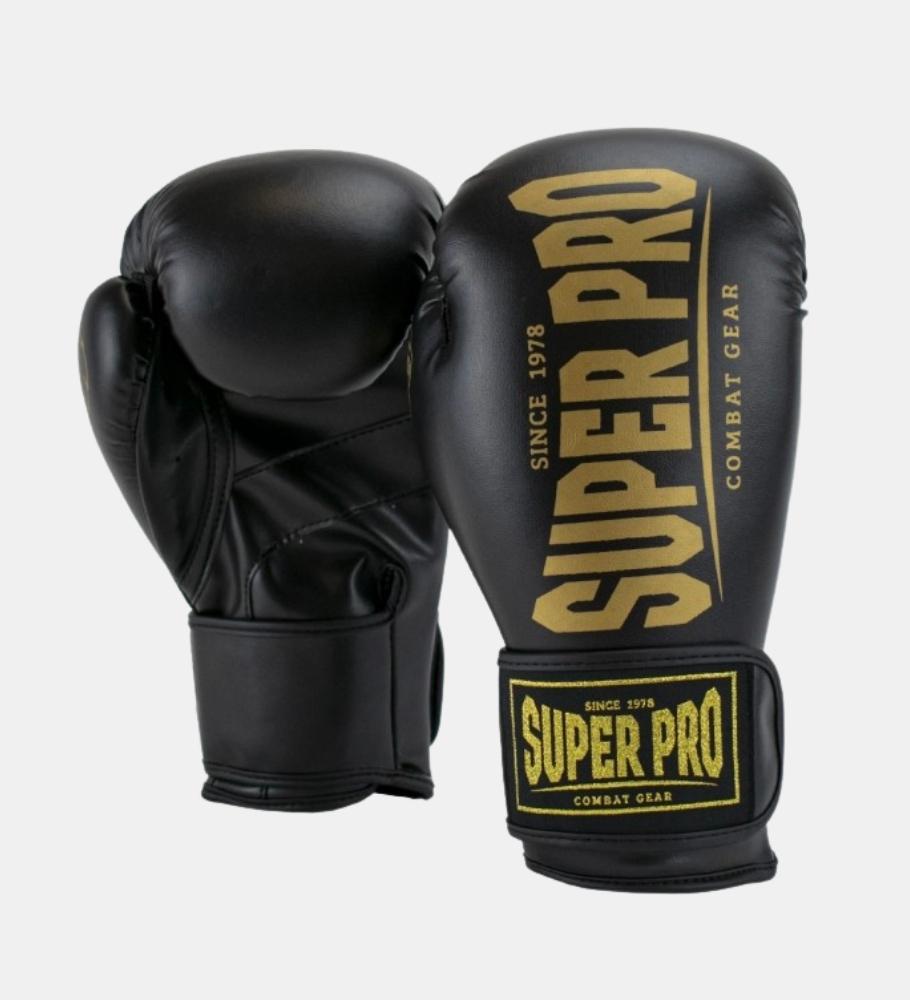 Gants de boxe Super Pro Champ - Noir/Doré