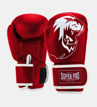 Gants de boxe Super Pro Talent Kids - Rouge/Blanc