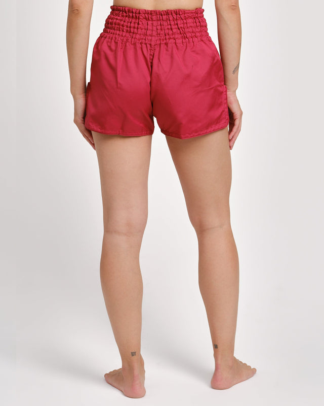 Pantaloncini Muay Thai Caged Classic – Rosso