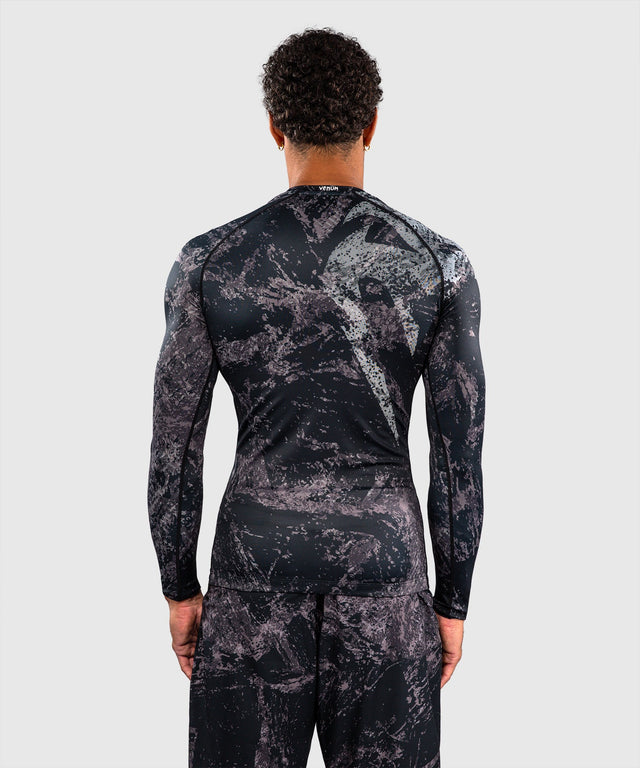 Rashguard Venum Rage & Workout Manga Larga – Negro/Gris