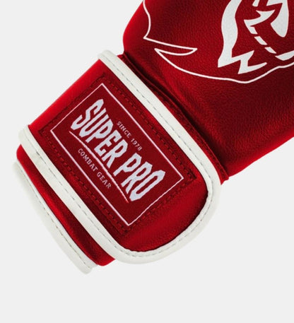 Gants de boxe Super Pro Talent Kids - Rouge/Blanc