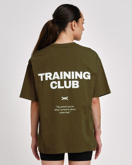 Caged T-Shirt Training Club – Khakigrönt