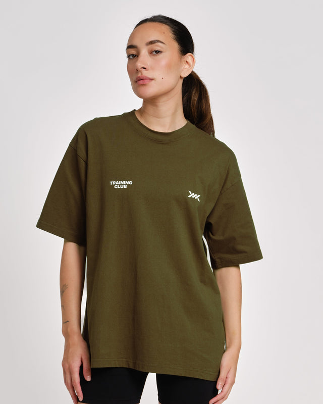 Caged T-Shirt Training Club – Khaki-Grün
