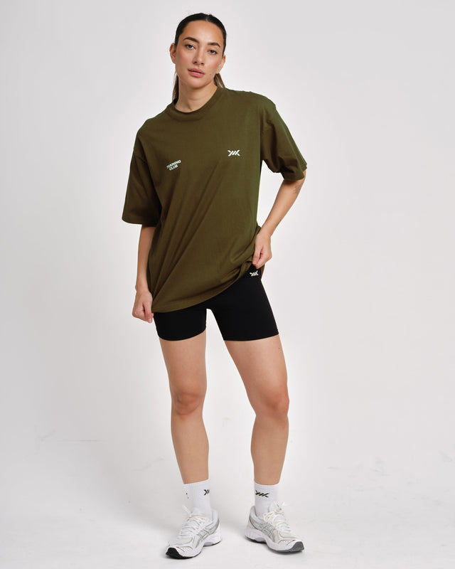 Caged T-Shirt Training Club – Khaki-Grün
