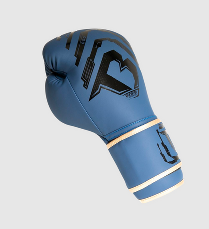 Gants de boxe Booster Elite Kids - Bleu/Noir/ Doré