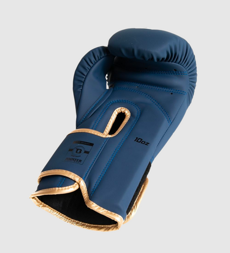 Gants de boxe Booster Elite Kids - Bleu/Noir/ Doré