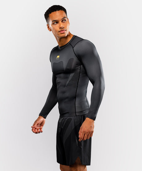 Rashguard Venum Attack manches longues – Noir/Or