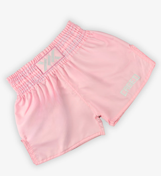 Caged Muay Thai Shorts Classic - Baby Roze