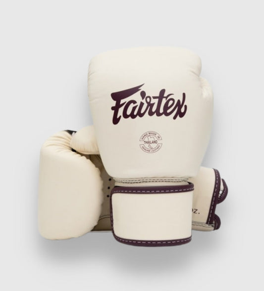 Gants de boxe Fairtex BGV16 - Blanc crème