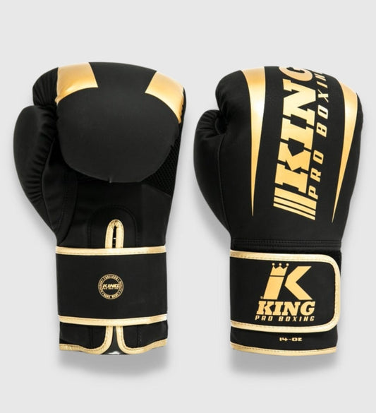 Gants de boxe King Pro Boxing Revo - Noir/Doré