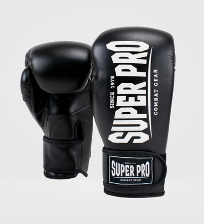 Gants de boxe Super Pro Champ - Noir/Blanc