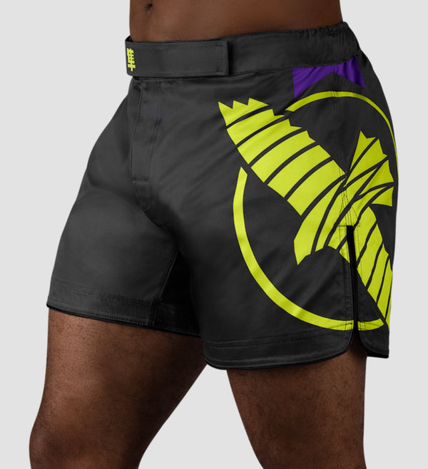 Shorts de MMA Hayabusa Icon – Noir/Néon