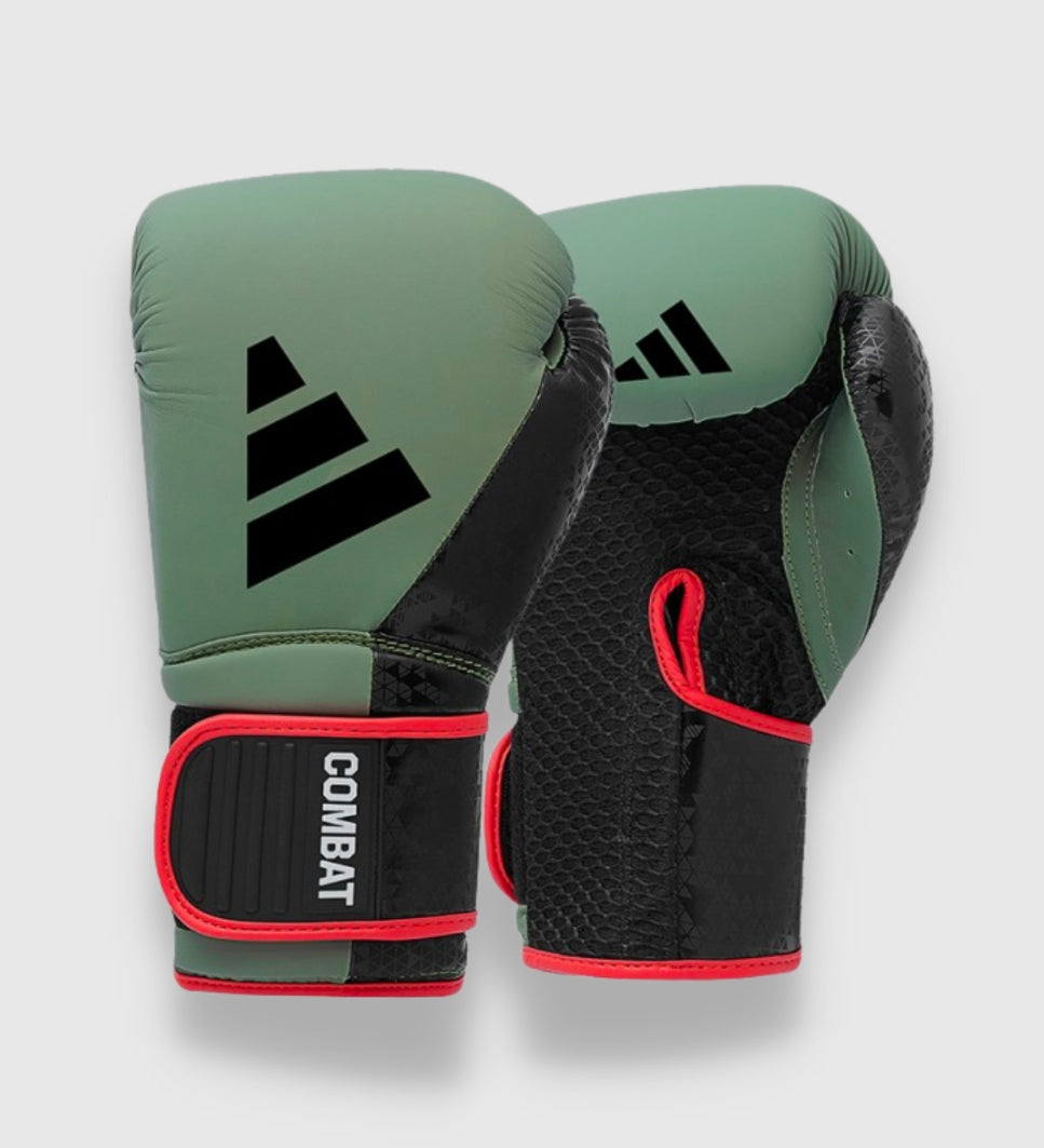 Gants de boxe Adidas Combat 50 - Vert kaki/Noir