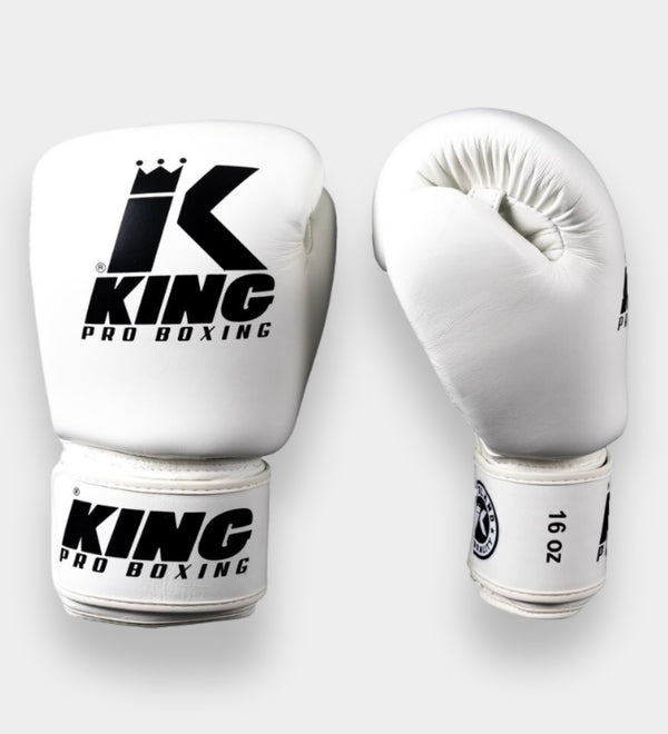King Pro Boxing Bokshandschoenen BGVL3 - Wit/Zwart