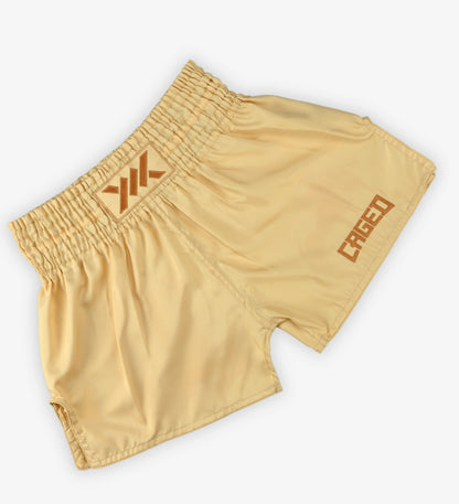 Short de Muay Thai Caged Classic - Jaune