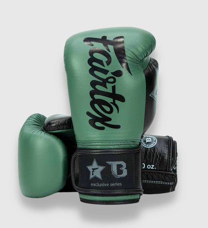 Gants de boxe Fairtex FXB V2 - Vert kaki/Noir