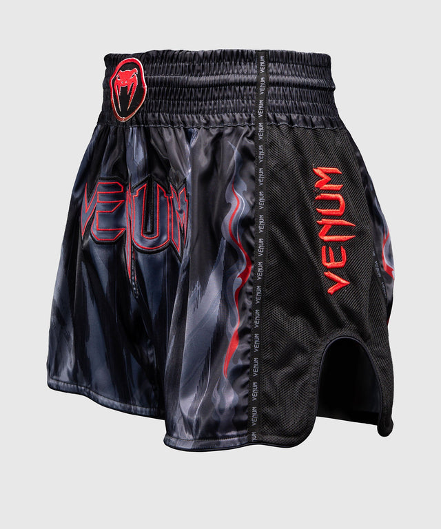 Pantalones de Muay Thai Venum Demon – Negro/Gris